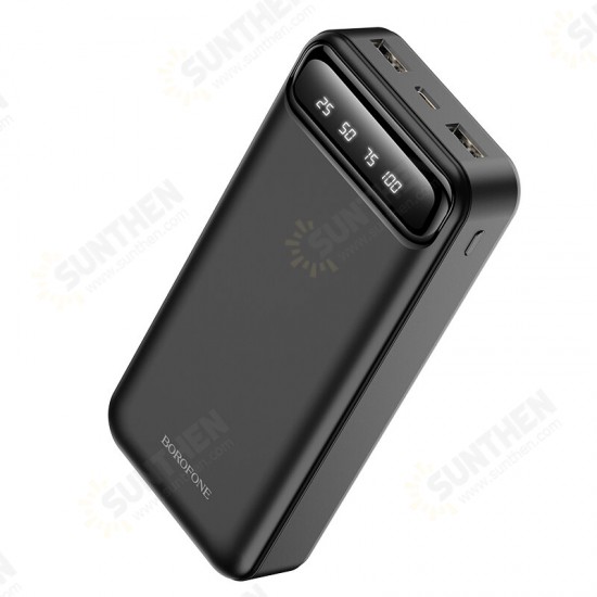 BJ14A 60W 74Wh 20000mAh Power Bank Power Supply With USB-C+ USB-A * 2 Fast Charging For iPhone 12 Mini 12 Pro Max For Samsung Galaxy Note 20 OnePlus 8T MacBook