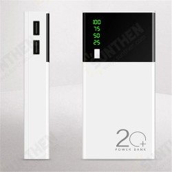 20000mAh LED Digital Display Large Capacity DIY Power Bank Case For iPhone X XS 11Pro Huawei P30 Pro Mate 30 5G 9Pro K30 S10+ Note 10 5G 20000mAh LED Digital Display Large Capacity DIY Power Bank Case For iPhone X XS 11Pro Huawei P30 Pro Mate 30 5G 9Pro K30 S10+ Note 10 5G