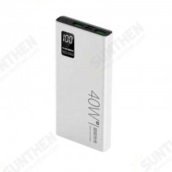 40w 10000mAh DIY Power Bank Case Super Fast Charging Case Without Battery with 40W USB-C PD QC3.0+ and 22.5W QC3.0 USB-A*2 High Capacity Portable Fast Charge 40w 10000mAh DIY Power Bank Case Super Fast Charging Case Without Battery with 40W USB-C PD QC3.0+ and 22.5W QC3.0 USB-A*2 High Capacity Portable Fast Charge