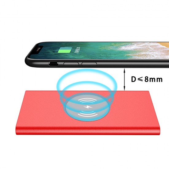 8000mAh DIY Wireless Power Bank Case Wireless Charger Fast Charging For iPhone XS 11Pro Huawei P40 Pro Mi10 S20+ Note 20