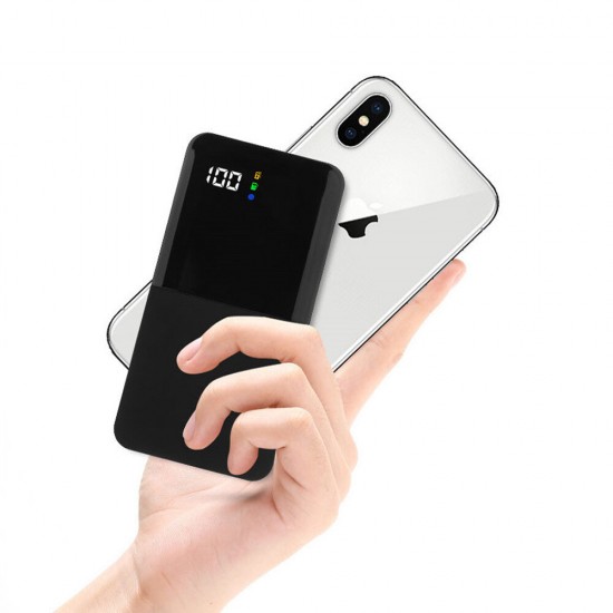 DIY 10000mAh Digital Display Fast Charging Dual USB Power Bank Case For iPhone XS 11Pro Huawei P30 Mate 30 Xiaomi Mi10 Redmi K30 Oneplus 7Pro 5G