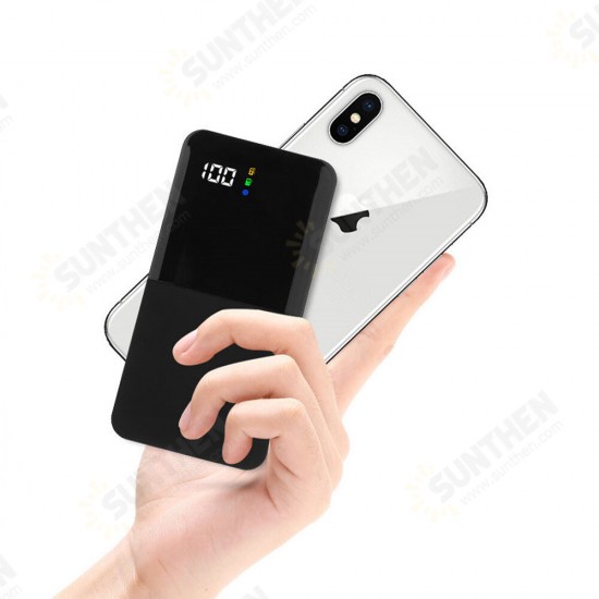 DIY 10000mAh Digital Display Fast Charging Dual USB Power Bank Case For iPhone XS 11Pro Huawei P30 Mate 30 Xiaomi Mi10 Redmi K30 Oneplus 7Pro 5G