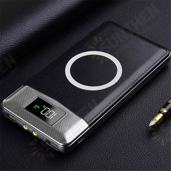 DIY Power Bank Case 10000mAh Wireless Charger LCD Digital Display Fast Charging Powerbank Kit For iPhone XS11Pro Mi10 Note 9S