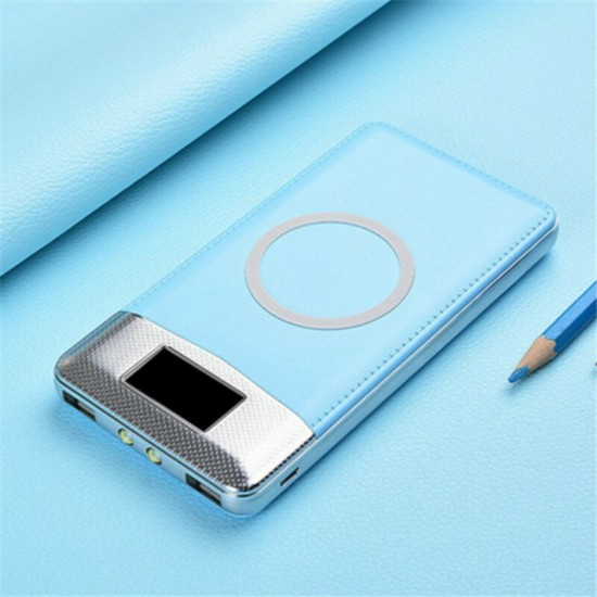 DIY Power Bank Case 10000mAh Wireless Charger LCD Digital Display Fast Charging Powerbank Kit For iPhone XS11Pro Mi10 Note 9S