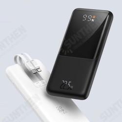 22.5W 10000mAh 37Wh Power Bank Digital Display Power Supply With 20W PD & 22.5W SCP QC3.0 Cable Support AFC FCP SCP Fast Charging 22.5W 10000mAh 37Wh Power Bank Digital Display Power Supply With 20W PD & 22.5W SCP QC3.0 Cable Support AFC FCP SCP Fast Charging