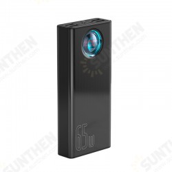 65W USB PD 30000mAh Power Bank PD QC3.0 FCP SCP Fast Charging External Battery Charger 3 Inputs & 5 Outputs With 100W USB-C to USB-C Cable 65W USB PD 30000mAh Power Bank PD QC3.0 FCP SCP Fast Charging External Battery Charger 3 Inputs & 5 Outputs With 100W USB-C to USB-C Cable