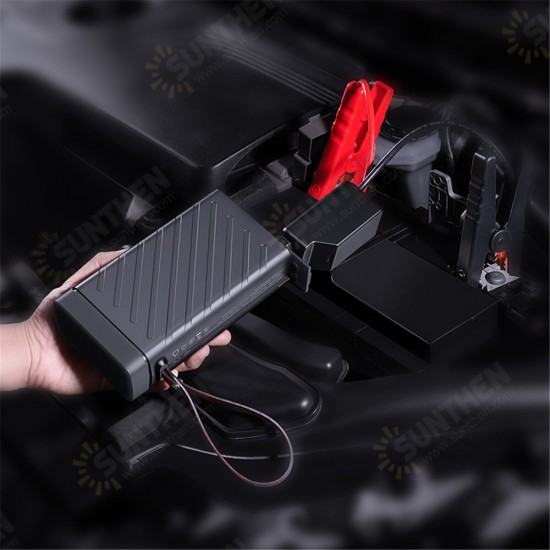 Portable 1600A Peak 16000mAh Car Battery Charger Jump Starter Booster PD QC3.0 Power Bank Power Station