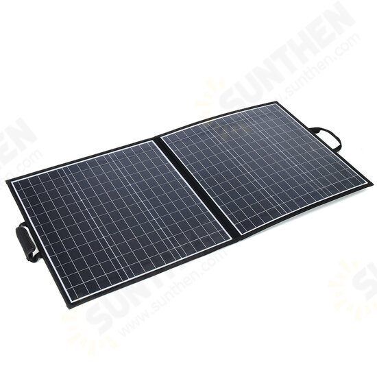 Portable Foldable 100W Solar Panel Charger USB Output For Outdoor Camping