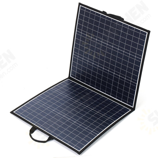 Portable Foldable 100W Solar Panel Charger USB Output For Outdoor Camping