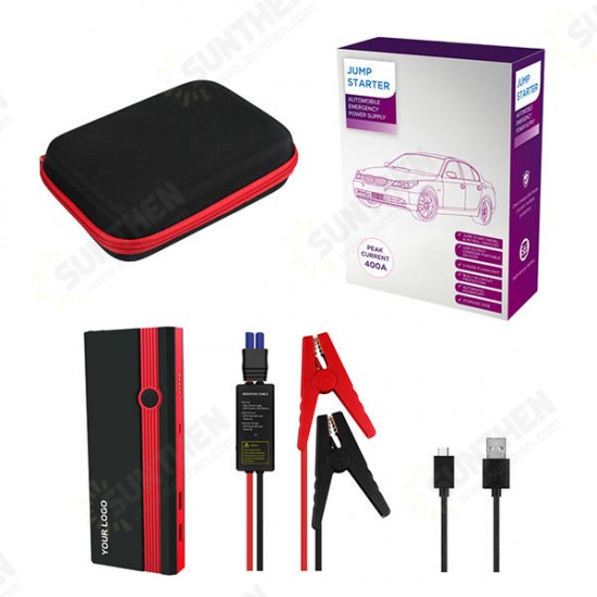 12000mAh Power Bank Jump Starter Car Emergency Starting Power Kit