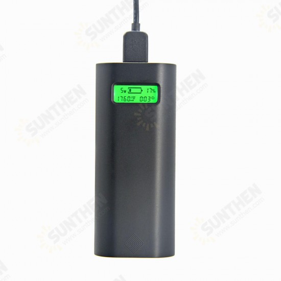 E4S LCD Display 2 Slot 18650 Li-ion Battery USB Battery Charger Power Bank for Mobile Phone