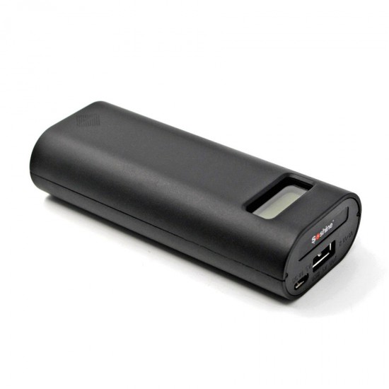 E4S LCD Display 2 Slot 18650 Li-ion Battery USB Battery Charger Power Bank for Mobile Phone
