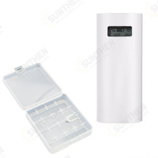 E4S LCD Display 2 Slot 18650 Li-ion Battery USB Battery Charger Power Bank for Mobile Phone