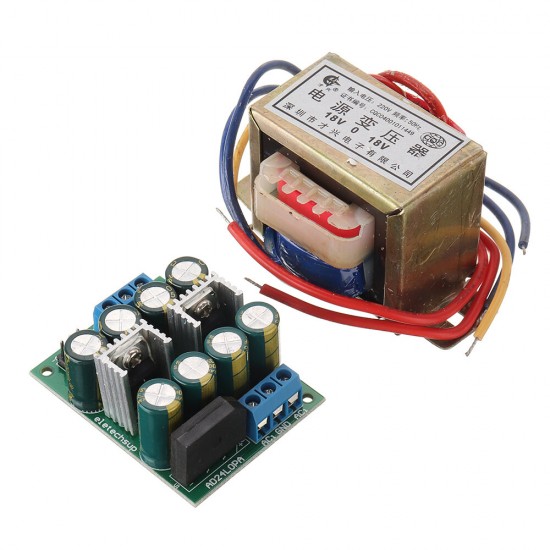 12W AC220V to Dual DC +-5V/12V/15V Low Noise Linear Power Supply Kit AC-DC 78XX 79XX LDO Module for Speaker ADC Power Amplifier