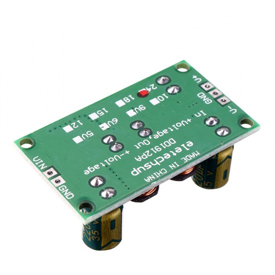 2 in 1 8W 3-24V to 5V 6V 9V 10V 12V 15V 18V 24V Boost-Buck Dual Voltage Power Supply Module for ADC DAC LCD OP-AMP Speaker