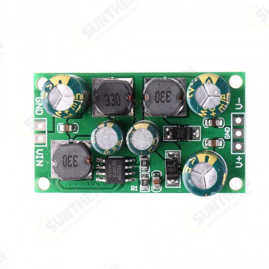 2 in 1 8W 3-24V to 5V 6V 9V 10V 12V 15V 18V 24V Boost-Buck Dual Voltage Power Supply Module for ADC DAC LCD OP-AMP Speaker