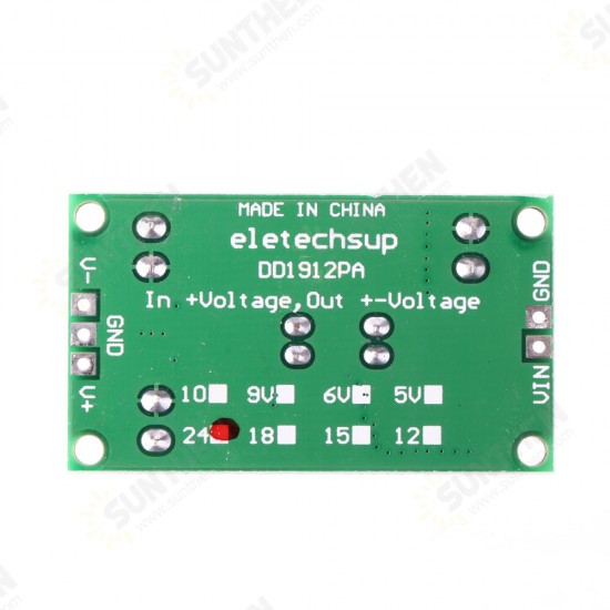 2 in 1 8W 3-24V to 5V 6V 9V 10V 12V 15V 18V 24V Boost-Buck Dual Voltage Power Supply Module for ADC DAC LCD OP-AMP Speaker