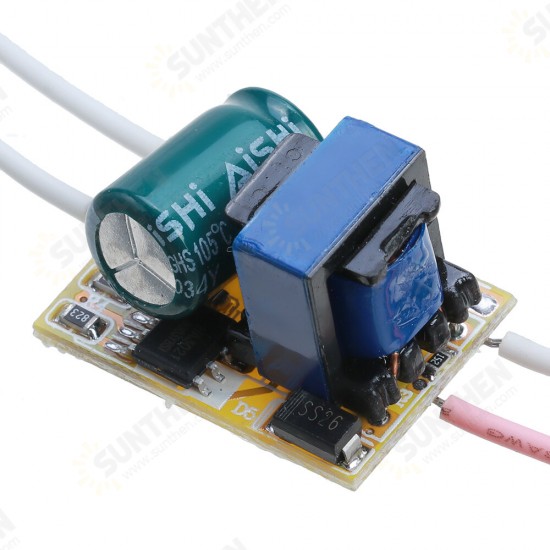 3W 600mA LED Drive Power Supply Module No Flicker Isolated Power Supply for Bulb Lamp Ceiling Light GU10