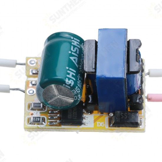 3W 600mA LED Drive Power Supply Module No Flicker Isolated Power Supply for Bulb Lamp Ceiling Light GU10