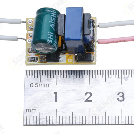 3W 600mA LED Drive Power Supply Module No Flicker Isolated Power Supply for Bulb Lamp Ceiling Light GU10