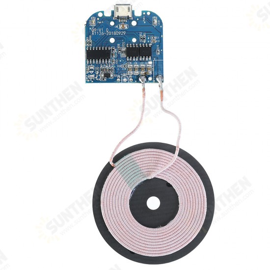 3pcs Qi Wireless Charging Receiver Charger Module USB Phone Charger Board DC 5V 2A 10W for Electronic DIY 3pcs Qi Wireless Charging Receiver Charger Module USB Phone Charger Board DC 5V 2A 10W for Electronic DIY