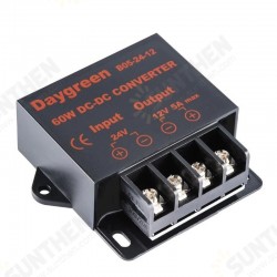 DC 24V to DC12V 5A 60W DC-DC Converter Regulator Car Step Down Reducer Car LED Power Buck Module DC 24V to DC12V 5A 60W DC-DC Converter Regulator Car Step Down Reducer Car LED Power Buck Module