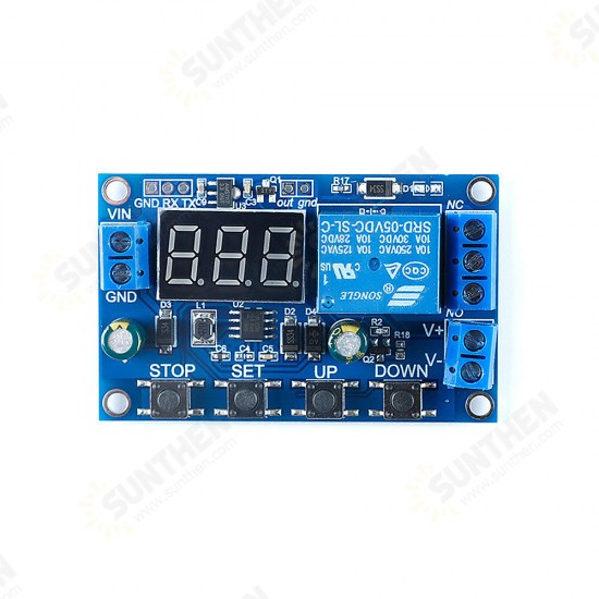 DC 6-40V Battery Charger Discharger Board Integrated Voltmeter Undervoltage Overvoltage Protection Module Timing Charging Discharging Communication Function