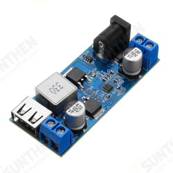 LM2596S DC-DC 24V/12V To 5V 5A Step Down Power Supply Buck Converter Adjustable USB Step-down Charging Module LM2596S DC-DC 24V/12V To 5V 5A Step Down Power Supply Buck Converter Adjustable USB Step-down Charging Module