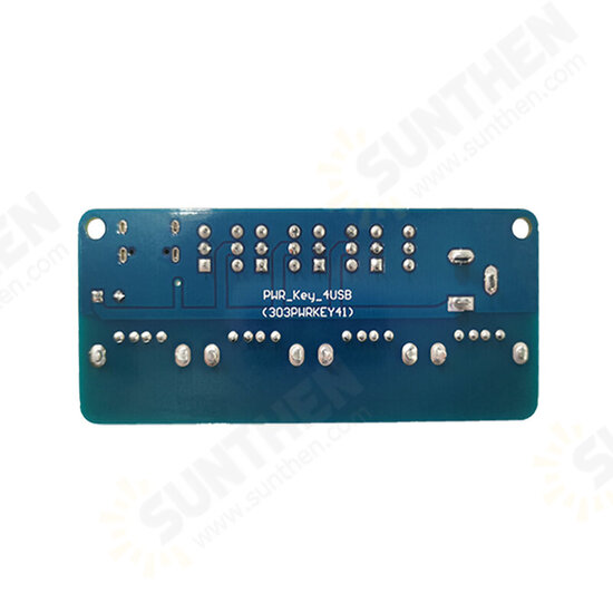 Power Expansion Module Button Control 5V 4-way USB Distribution Board Power Supply Hub Power Expansion Module Button Control 5V 4-way USB Distribution Board Power Supply Hub