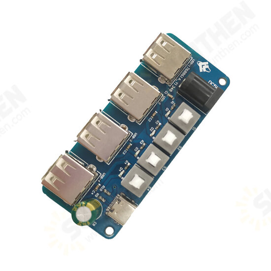 Power Expansion Module Button Control 5V 4-way USB Distribution Board Power Supply Hub Power Expansion Module Button Control 5V 4-way USB Distribution Board Power Supply Hub