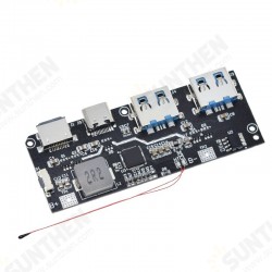 QC4.0 QC3.0 LED Dual USB 5V 4.5A 22.5W Micro/Type-C USB Mobile Power Bank 18650 Charging Module Temperature / Circuit Protection QC4.0 QC3.0 LED Dual USB 5V 4.5A 22.5W Micro/Type-C USB Mobile Power Bank 18650 Charging Module Temperature / Circuit Protection