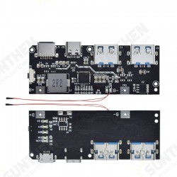 QC4.0 QC3.0 LED Dual USB 5V 4.5A 22.5W Micro/Type-C USB Mobile Power Bank 18650 Charging Module Temperature / Circuit Protection QC4.0 QC3.0 LED Dual USB 5V 4.5A 22.5W Micro/Type-C USB Mobile Power Bank 18650 Charging Module Temperature / Circuit Protection