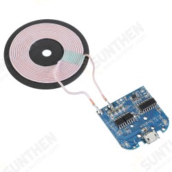 Wireless Charging Receiver Charger Module Micro USB Mobile Phone Charger Board DC 5V 2A 10W for Electronic Diy Wireless Charging Receiver Charger Module Micro USB Mobile Phone Charger Board DC 5V 2A 10W for Electronic Diy