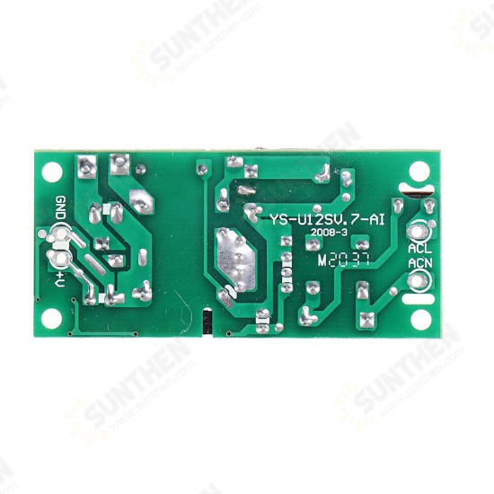 YS-U12S12H AC to DC 12V 1A Switching Power Supply Module AC to DC Converter 12W Regulated Power Supply