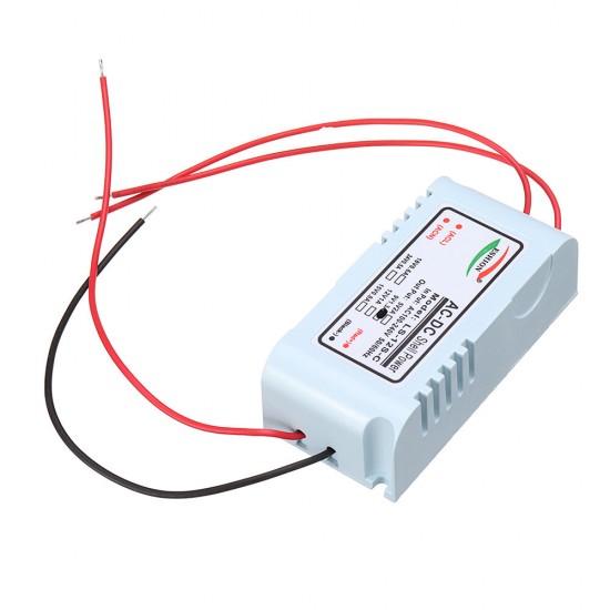 LS-12S Switching Power Supply Module 220V to 5V 9V 12V 24V 12W Monitoring LED Power Supply White Shell