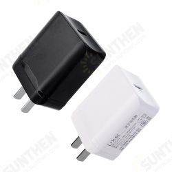 110-240V 18W Type-C USB Quick Wall Charging PD Charger Adapter 110-240V 18W Type-C USB Quick Wall Charging PD Charger Adapter