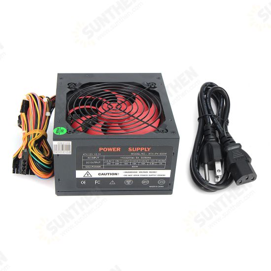 110V-230V 12cm Fan ATX Power Supply Fan 24 Pin PCI SATA ATX 12V Molex Connect 80+ Gold