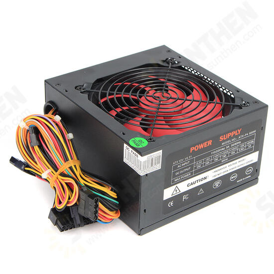 110V-230V 12cm Fan ATX Power Supply Fan 24 Pin PCI SATA ATX 12V Molex Connect 80+ Gold