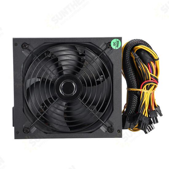 1200W Computer Power Supply Module PC PSU 24Pin SATA 6Pin 4Pin Quiet LED Fan 80 Plus