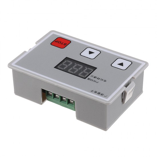 12V-24V DC PWM Stepless Speed Controller Digital Display Speed Regulator Governor Switch with ABS Shell