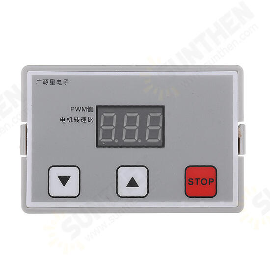 12V-24V DC PWM Stepless Speed Controller Digital Display Speed Regulator Governor Switch with ABS Shell