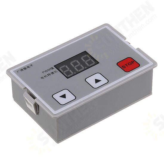 12V-24V DC PWM Stepless Speed Controller Digital Display Speed Regulator Governor Switch with ABS Shell