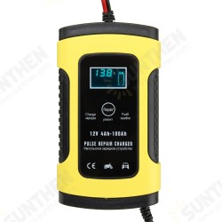 12V 5A Pulse Repair Charger with LCD Display Battery Charger Lead Acid AGM GEL WET Battery Charger 12V 5A Pulse Repair Charger with LCD Display Battery Charger Lead Acid AGM GEL WET Battery Charger
