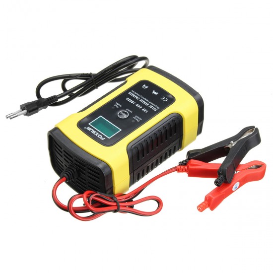 12V 5A Pulse Repair Charger with LCD Display Battery Charger Lead Acid AGM GEL WET Battery Charger