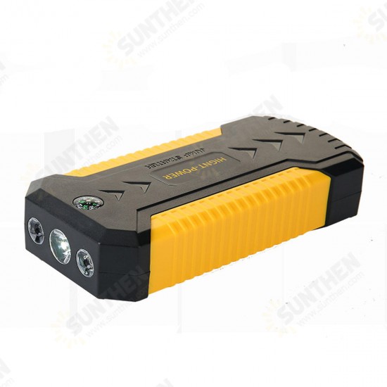 12V 82800mAh Jump Starter Engine Emergency Start Battery 4 USB Power Bank LED W/ Smart Clip