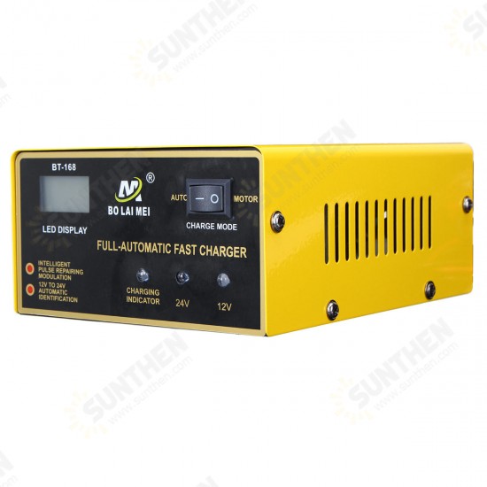 12V/24V 15A Auto Lead Acid Battery Charger Intelligent Pulse Repair LCD For Car Motorcycle 12V/24V 15A Auto Lead Acid Battery Charger Intelligent Pulse Repair LCD For Car Motorcycle
