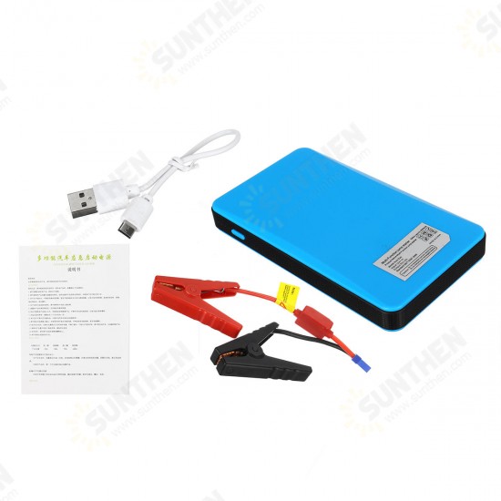 20000mAh 12V 2A Auto Jump Starter Booster Charger Battery Smartphone Power Bank