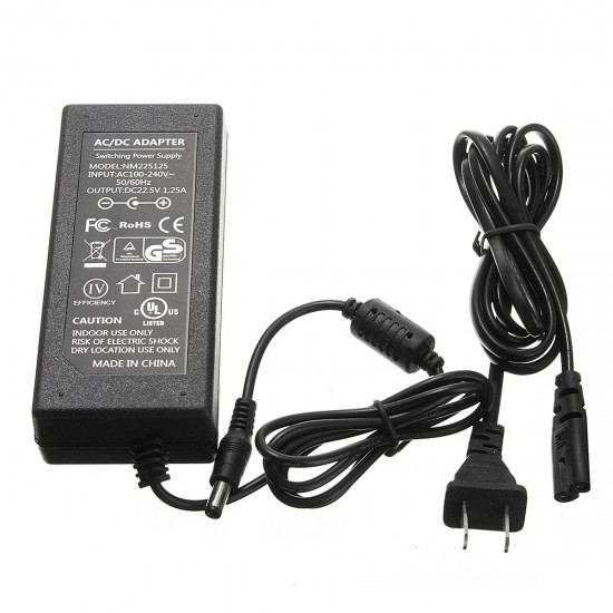 30W 22.5V 1.25A Power Supply AC/DC Charger Adapter Cord Cable Charger For 400 500 600