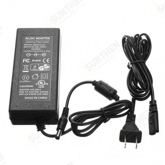 30W 22.5V 1.25A Power Supply AC/DC Charger Adapter Cord Cable Charger For 400 500 600