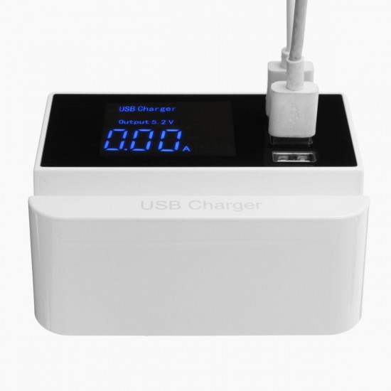 4 Port Smart USB Charger 5V 4A Charger Adapter LCD Display